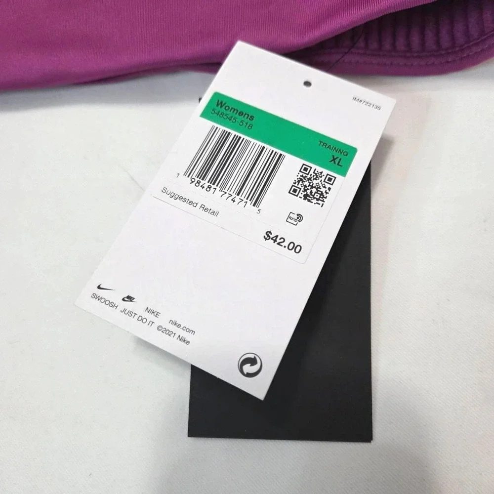 Nike Dri-FIT‎ Medium Support Sports Bra XL Training Mesh Back Hot Pink Gym NWT
